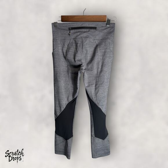 Lululemon Pace Rival Crop Leggings 22 Inch Black Size 4 High Rise Activewear - Picture 6 of 6